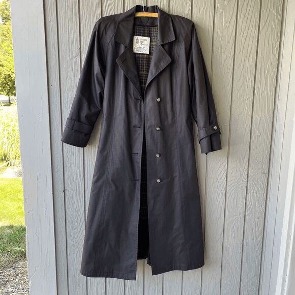 Vintage 70s–80s London Fog Maincoats Trench Coat Wool Liner Union Made USA 8 - Picture 6 of 12